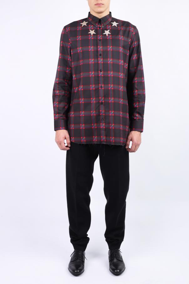 Givenchy Checked Shirt with Stars Detail | Men's Clothing | Vitkac